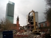 Canteena - The lower two level block was demolished and then work on the tower block started.