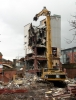 Canteena - The 350 cat high reach with pulverisor was used to demolish the tower block.
