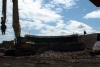 Parbold - The 350 long reach excavator in action.